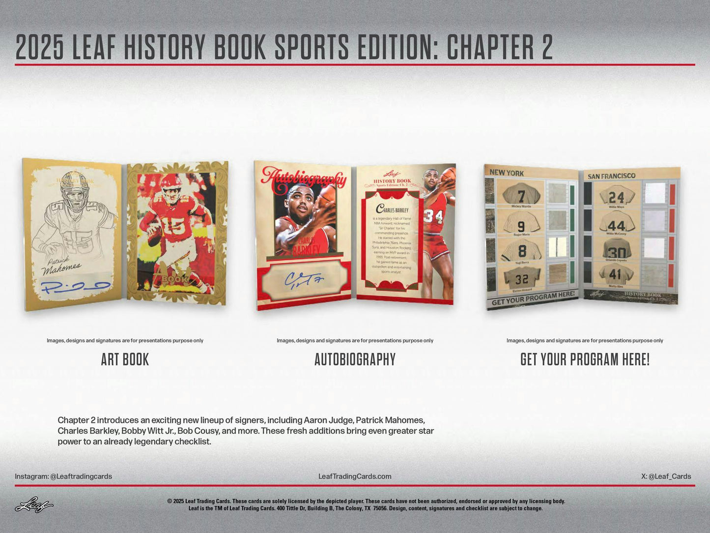 2025 Leaf History Book Sports Edition: Chapter 2 Hobby Box (Presell)