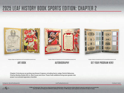 2025 Leaf History Book Sports Edition: Chapter 2 Hobby Box (Presell)