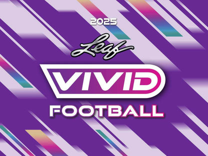 2025 Leaf Vivid Football Hobby 12-Box Case (Presell)