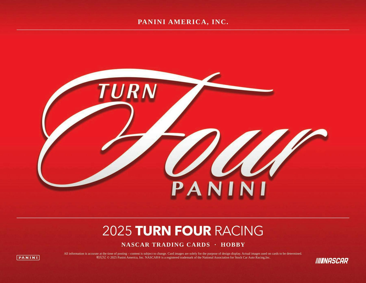 2025 Panini Turn Four Racing Hobby Box (Presell)