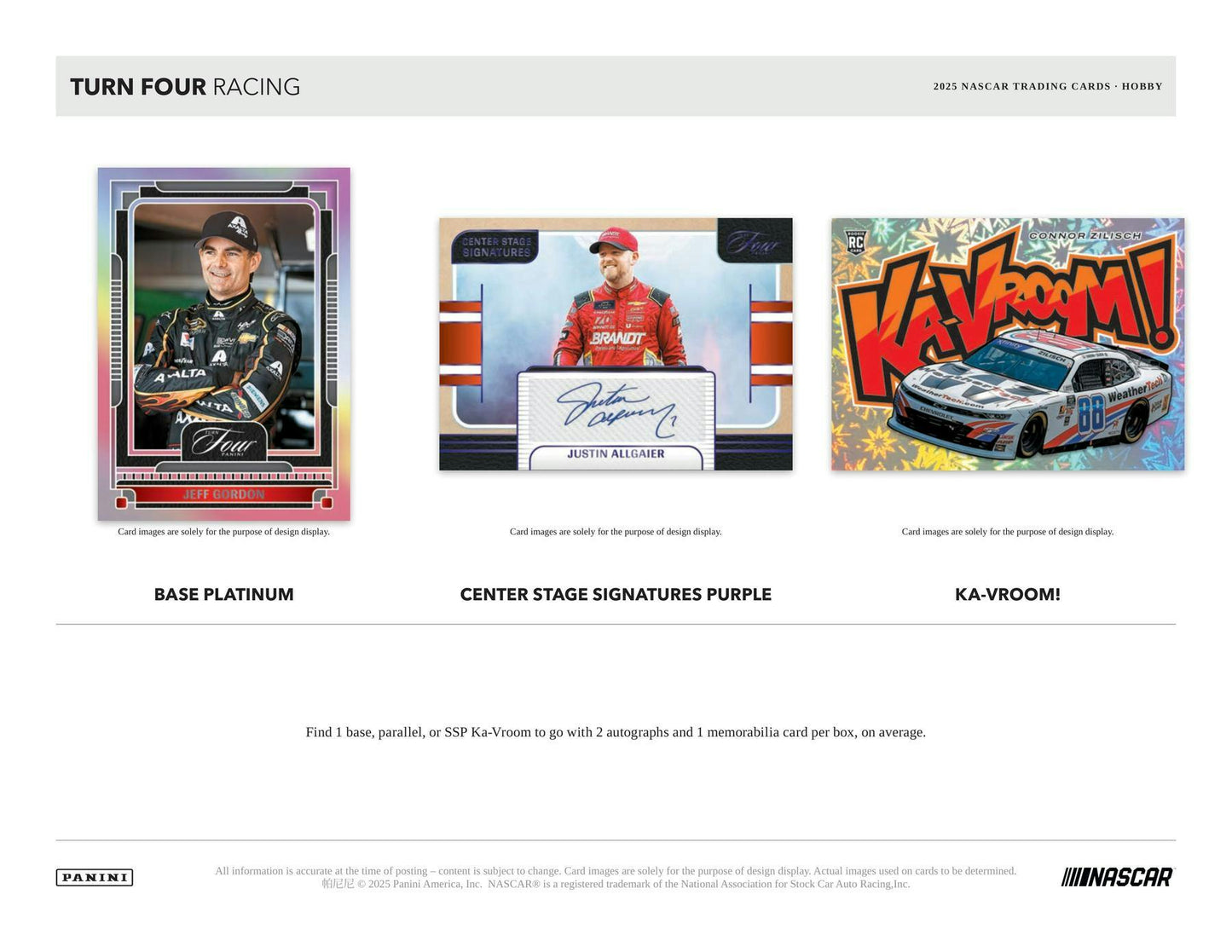 2025 Panini Turn Four Racing Hobby Box (Presell)