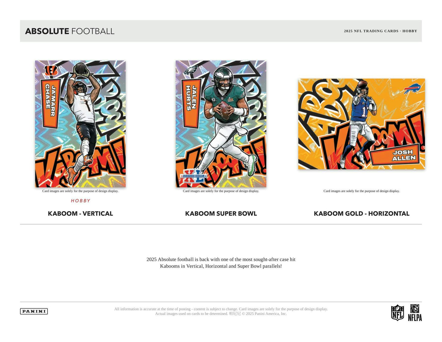 2025 Panini Absolute Football Hobby Box (Presell)