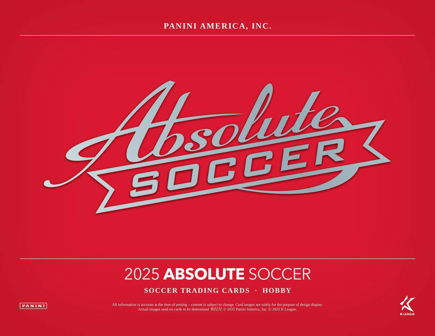 2025 Panini Absolute K League Soccer Hobby Box (Presell)