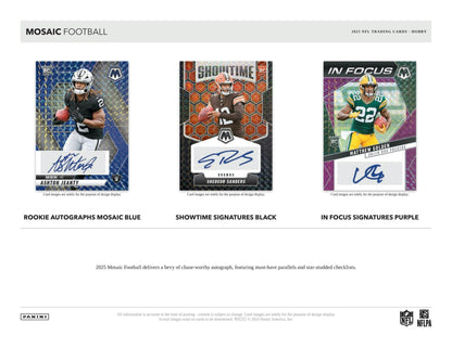 2025 Panini Mosaic Football Hobby 12-Box Case (Presell)
