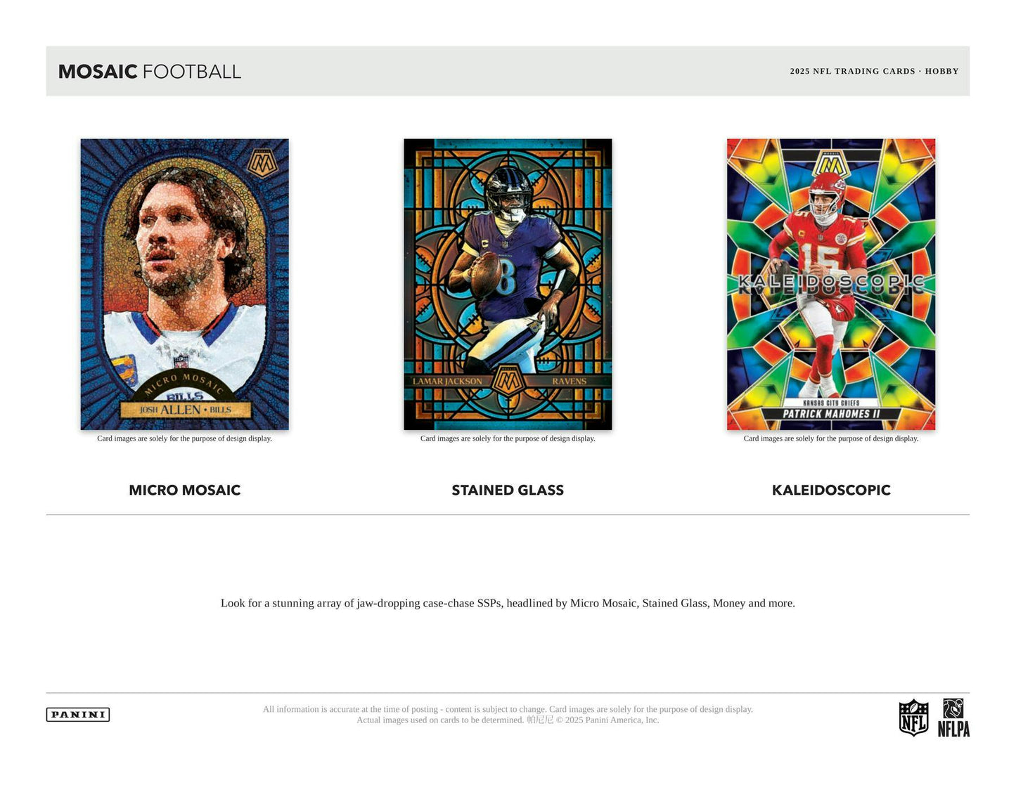 2025 Panini Mosaic Football Hobby 12-Box Case (Presell)