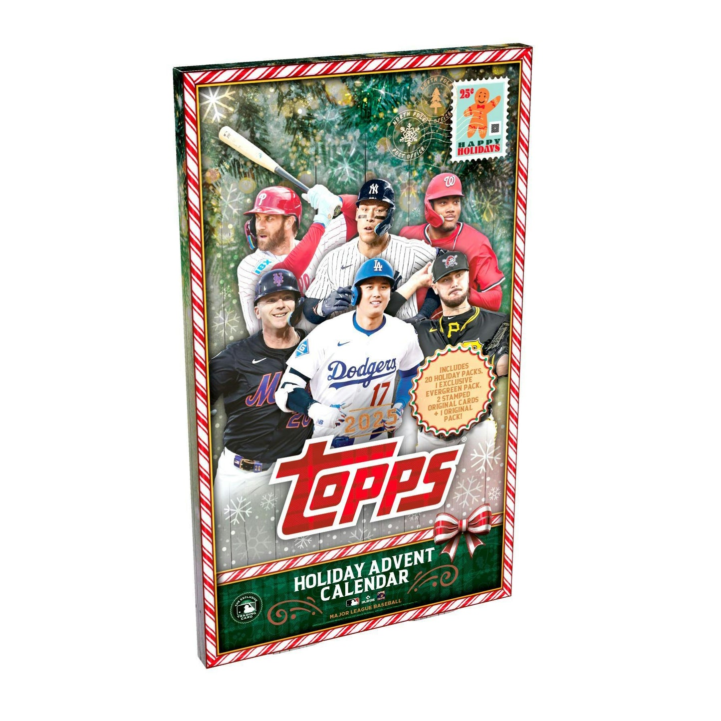 2025 Topps Holiday Baseball Advent Calendar 8-Box Case (Presell)