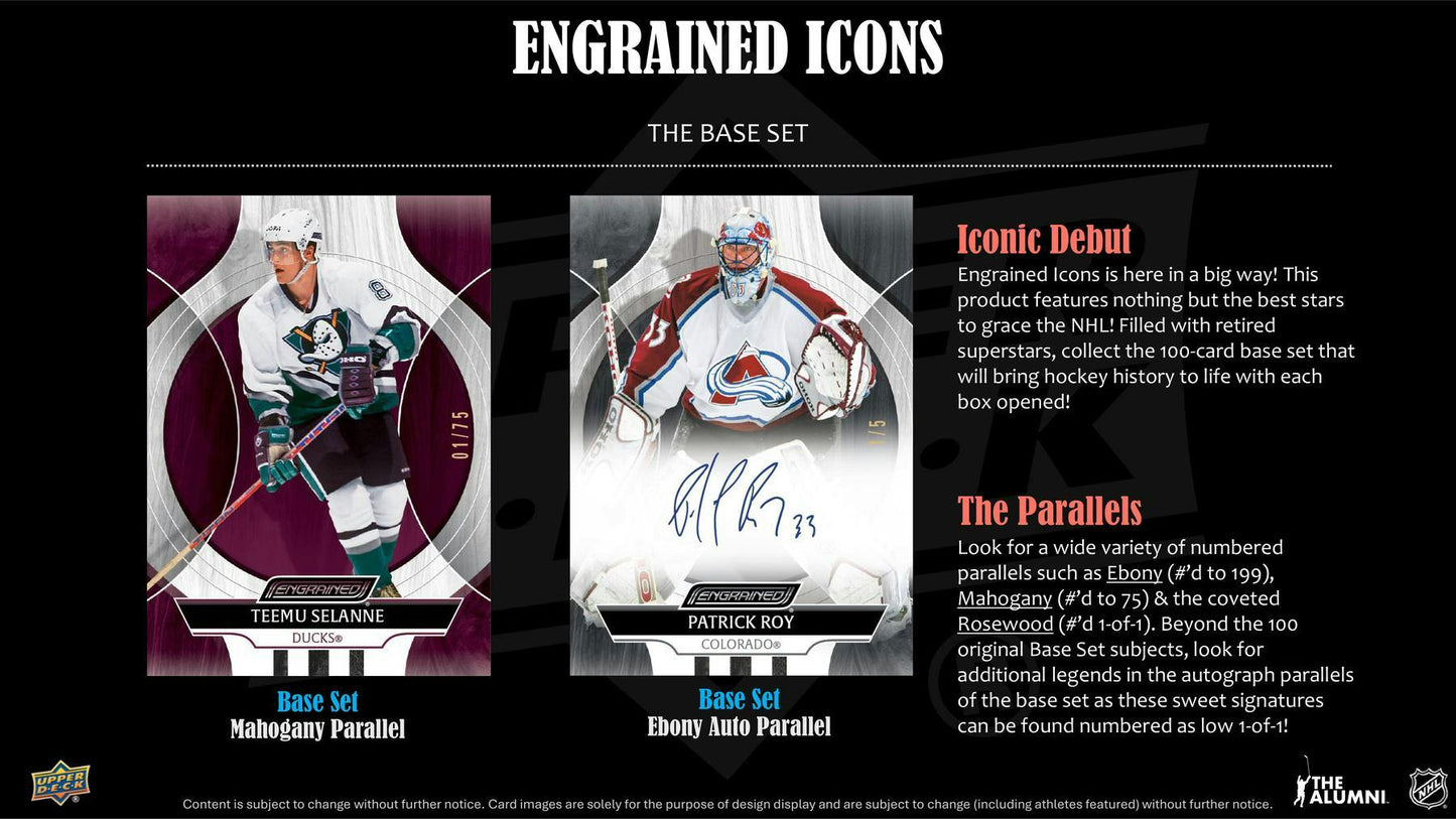 2024/25 Upper Deck Engrained Icons Hockey Hobby Box (Presell)