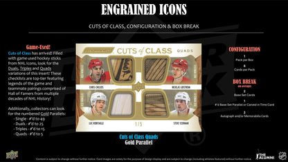 2024/25 Upper Deck Engrained Icons Hockey Hobby Box (Presell)