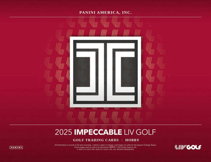 2025/26 Panini Impeccable LIV Golf Hobby Box (Presell)