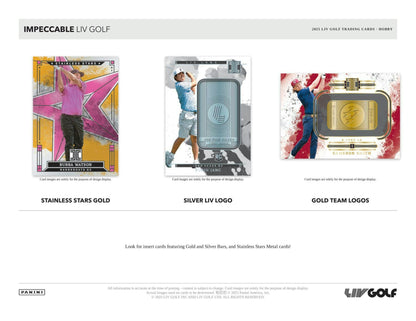 2025/26 Panini Impeccable LIV Golf Hobby 3-Box Case (Presell)