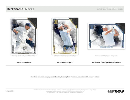 2025/26 Panini Impeccable LIV Golf Hobby 3-Box Case (Presell)